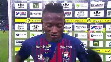 Réaction de Casimir Ninga  après SMCaen / Lille LOSC
