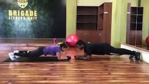 Sri Reddy exercising Part 1 || Actress Sri Reddy LIVE