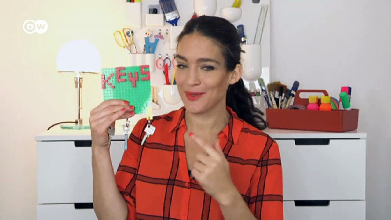 DIY: ein Schlüsselbrett aus Bauklötzen | Euromaxx