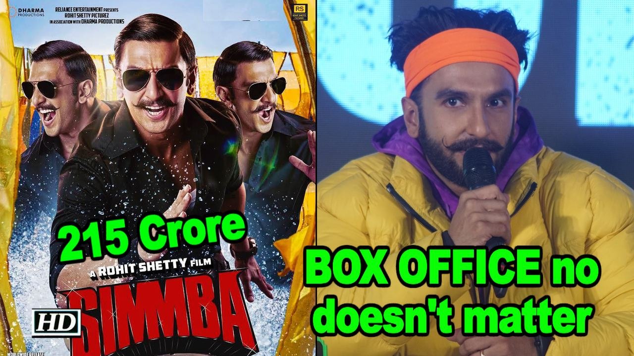BOX OFFICE numbers doesn't matter to Ranveer Singh