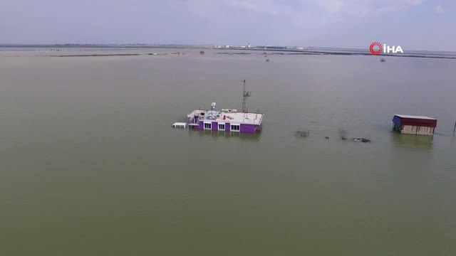 Amik Ovası'nı Esir Alan Su Drone ile Görüntülendi