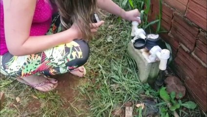 Moradora do Santa Felicidade reclama da Sanepar