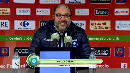 Conférence de presse de Pablo Correa après GFCA-AJA