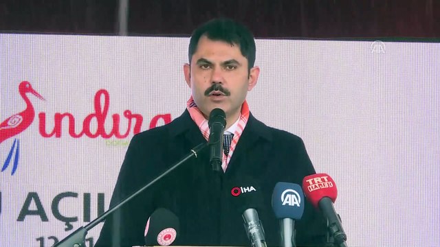 Bakan Kurum: ''Belediye binası tamamen yerel malzemeden üretilmiş ve engelsiz bir belediye binası' - BALIKESİR