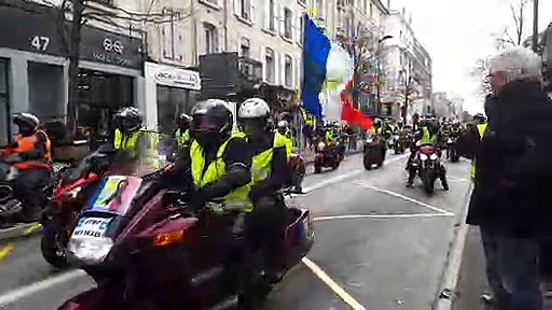 Valence Les Motards Aux Côtés Des Gilets Jaunes