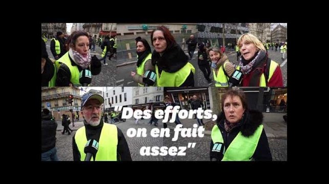 Des gilets jaunes répondent à Macron sur le sens de l'effort