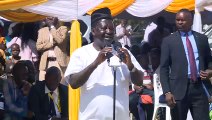Raila welcomes Ruto to speak in Kisumu as if nothing happened