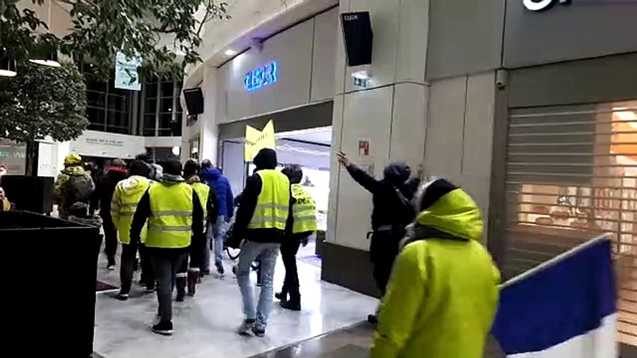 Les derniers manifestants ont réussi à rentrer dans le centre commercial Courier d'Annecy