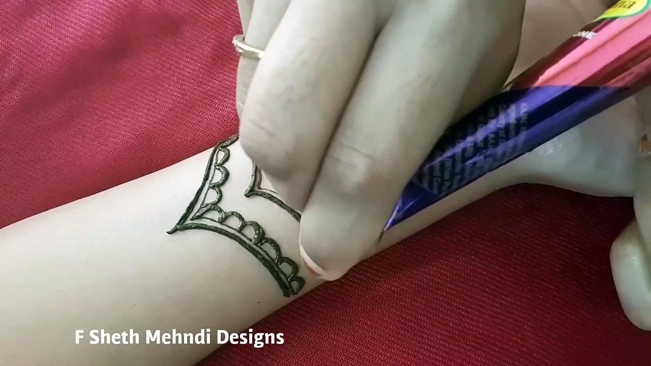Easy Arabic mehndi designs for hands