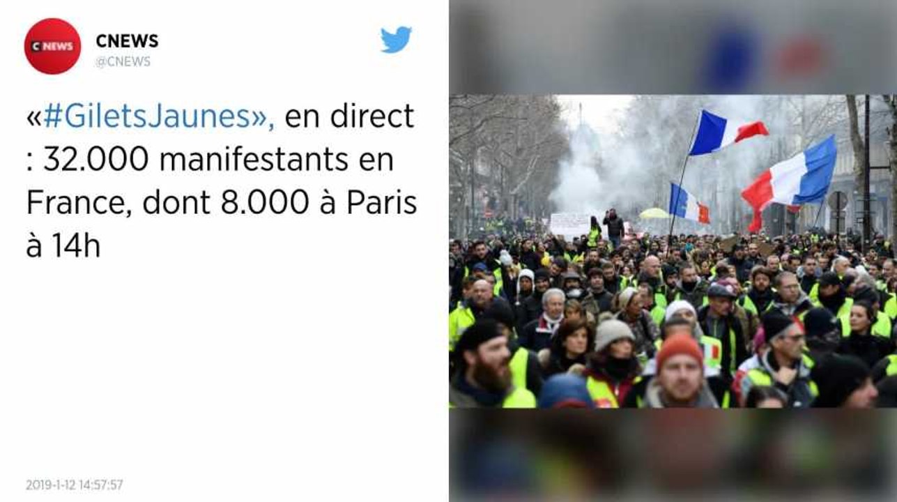 Gilets jaunes. 32 000 manifestants, 74 interpellations à Paris, des heurts en région…