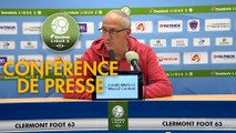 Conférence de presse Clermont Foot - Chamois Niortais (3-2) : Pascal GASTIEN (CF63) - Patrice LAIR (CNFC) - 2018/2019