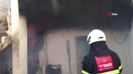 Ceylanpınar'da Bir Ev Alev Alev Yandı