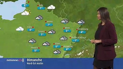 La météo du dimanche 13 janvier 2019