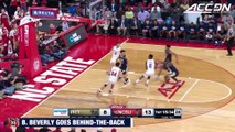 NC State's Braxton Beverly Threads Behind-The-Back Pass