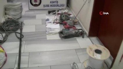 İnşaat Hırsızları Suçüstü Yakalandı