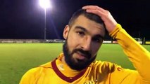 N2 – Sofiane BENDAOUD réagit après le victoire de l’AS SAINT-PRIEST à MDA Foot