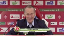 Réaction de Jean-Marc Furlan et Rui Almeida après Stade Brestois 29 - ESTAC Troyes