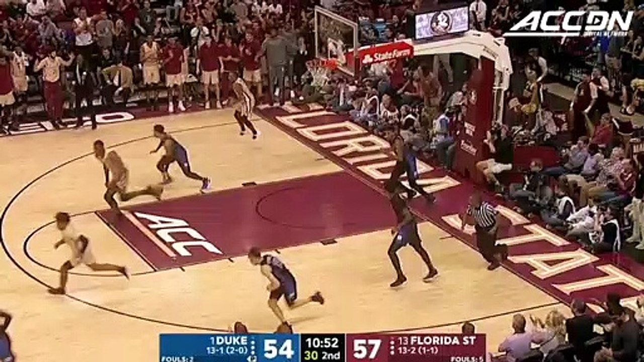 Duke's RJ Barrett Dunks On 2 FSU Defenders