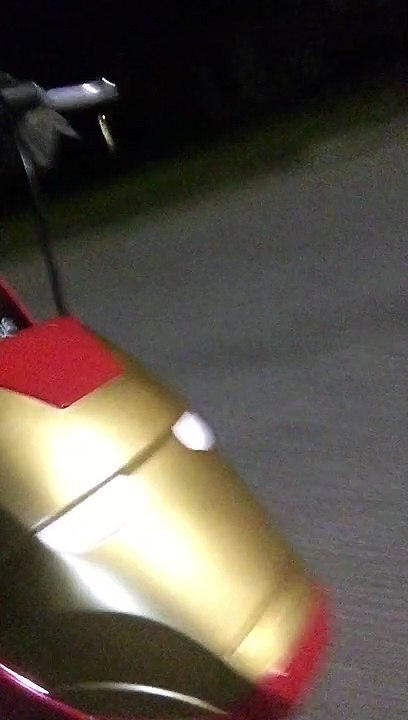 Riding my Iron Man Bike in Almeda Plaza NightRider 01 11/2019