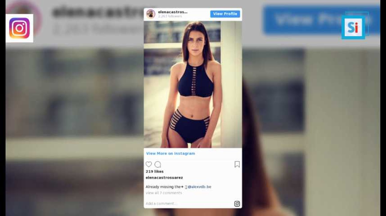 Elena Castro Suarez sur instagram : Miss Belgique 2019 sexy