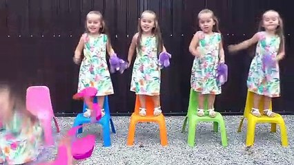 Learn Colors with Five Little Babies Jumping On The Bed Educational Videos Good Song for kids