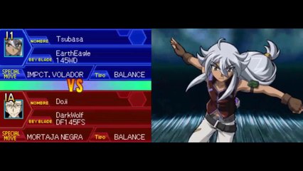 Beyblade Metal Masters NDS - Modo Arcade con Tsubasa