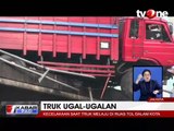 Ugal-ugalan, Truk Trailer Menggantung di Jalan Layang