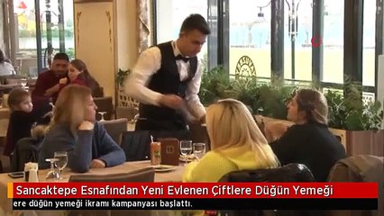 Sancaktepe Esnafından Yeni Evlenen Çiftlere Düğün Yemeği
