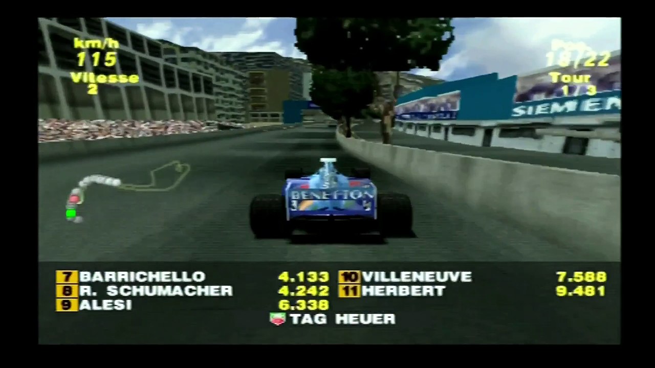 Formula One 99 : 04 GP Monaco - Giancarlo Fisichella - Benetton Playlife