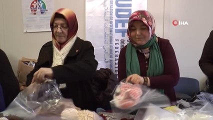 Eskişehir'den Mülteci Kamplarına Yardım Eli, Mülteciler İçin Günlerce Örgü Ördüler