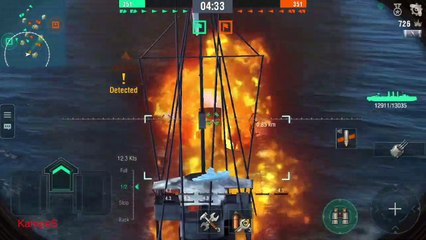 World of Warship Blitz #3 Dresden German Cruiser Warship Battle