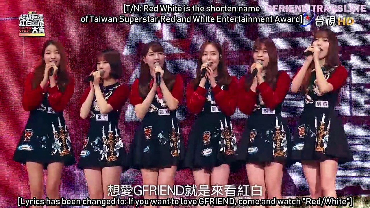 [ENG SUB] 170127 GFRIEND 2017 Taiwan Superstar Red and White Entertainment Awards