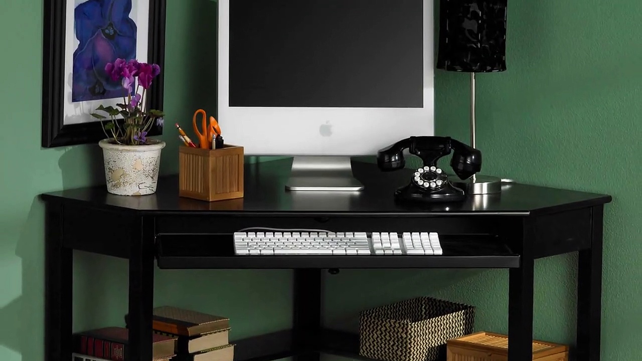 Office Computer Desk with Keyboard Tray