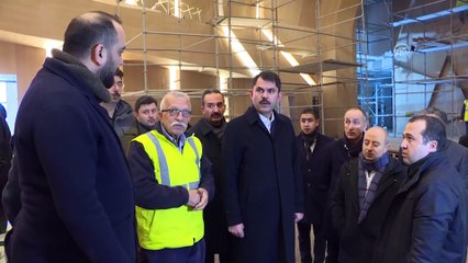 Bakan Kurum, Çamlıca Camisi'nde incelemelerde bulundu - İSTANBUL