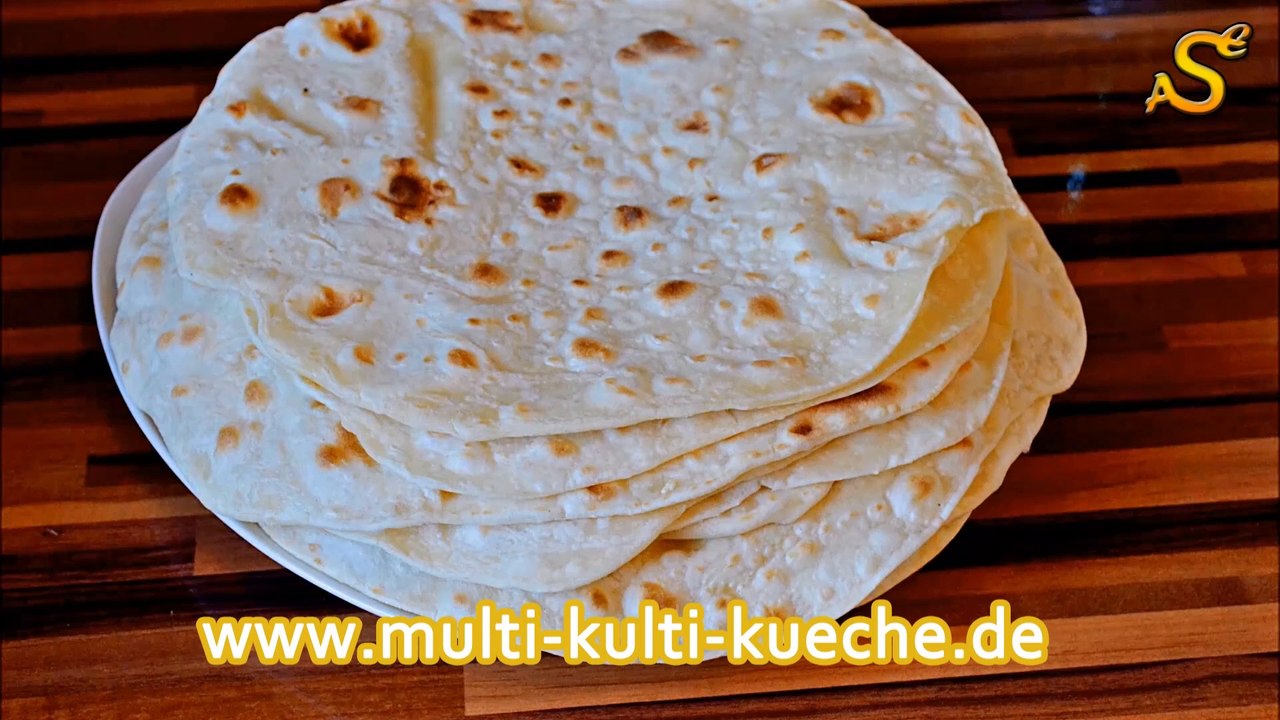 Yufka teig ohne hefe - türkisches lavash brot - yufka brot / lavash brot  - weizentortillas - wraps