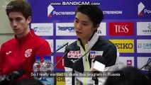 2018 Rostelecom Cup press conference after the FS (ENG SUB)