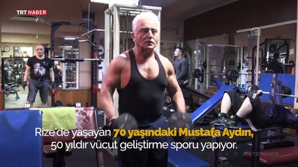 70 yaşında vücut geliştirme sporu yapıyor