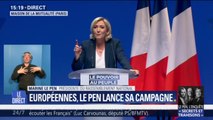 Marine Le Pen fustige un Emmanuel Macron 