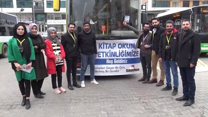 Otobüste Kitap Okuma Etkinliği