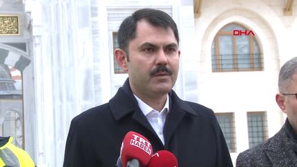 İstanbul- Bakan Kurum Çamlıca Camisi'nde İncelemelerde Bulundu -1