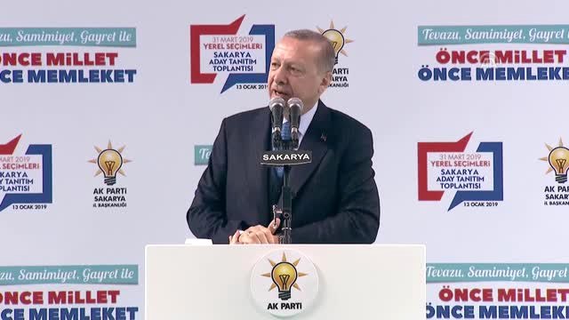 Cumhurbaşkanı Erdoğan - Adapazarı, Akyazı, Arifiye, Erenler, Ferizli, Geyve, Hendek, Karapürçek,...