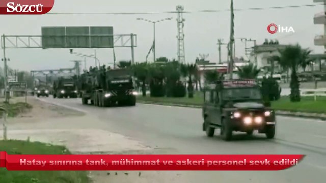 Sınıra askeri sevkiyat sürüyor