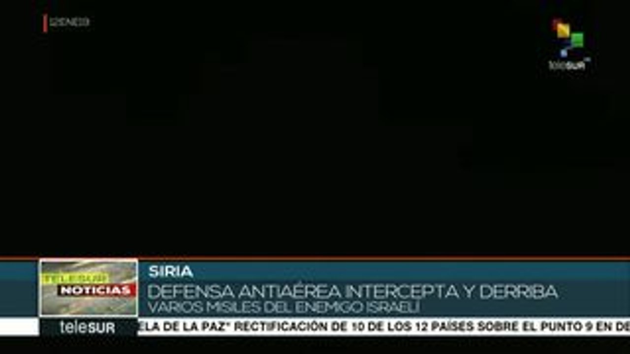 Siria logra repeler misiles lanzados por Israel