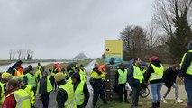 Samedi 12 janvier 2019, les Gilets jaunes marchent au Mont-Saint-Michel
