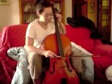 Marie au violoncelle, premières notes