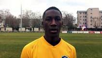 Gambardella U19 – Demba DOUCOURE réagit après la qualification de l’AS SAINT-PRIEST contre l’OM