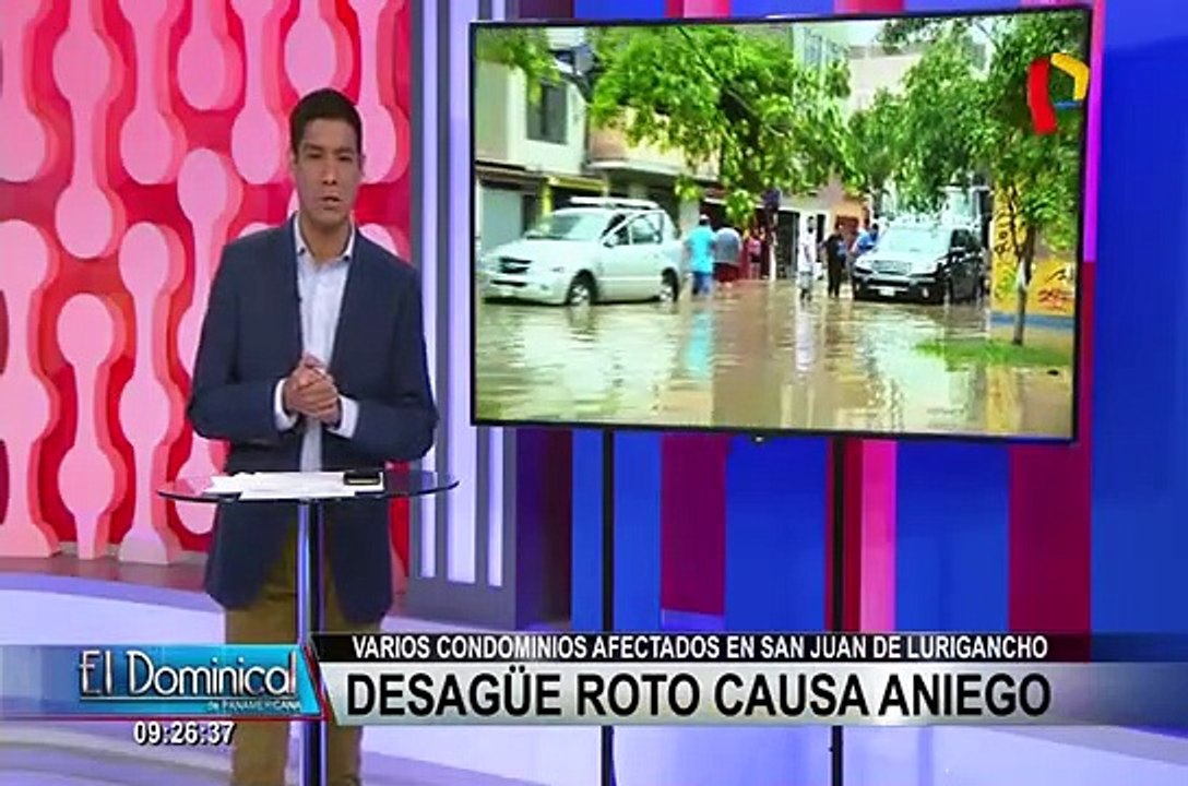 SJL: aniego por tubería de desagüe dañada afecta a decenas  de vecinos