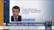 Que dit Emmanuel Macron dans la lettre qu'il adresse aux Français?