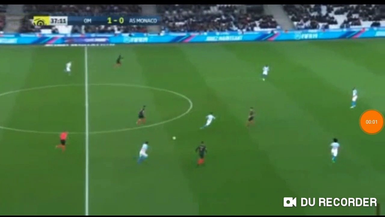Youri Tielemans goal Marseille vs Monaco 1-1