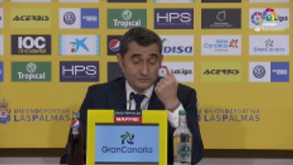 Valverde after Las Palmas hold Barcelona 1-1 in La Liga: The penalty was a very painful decision for us